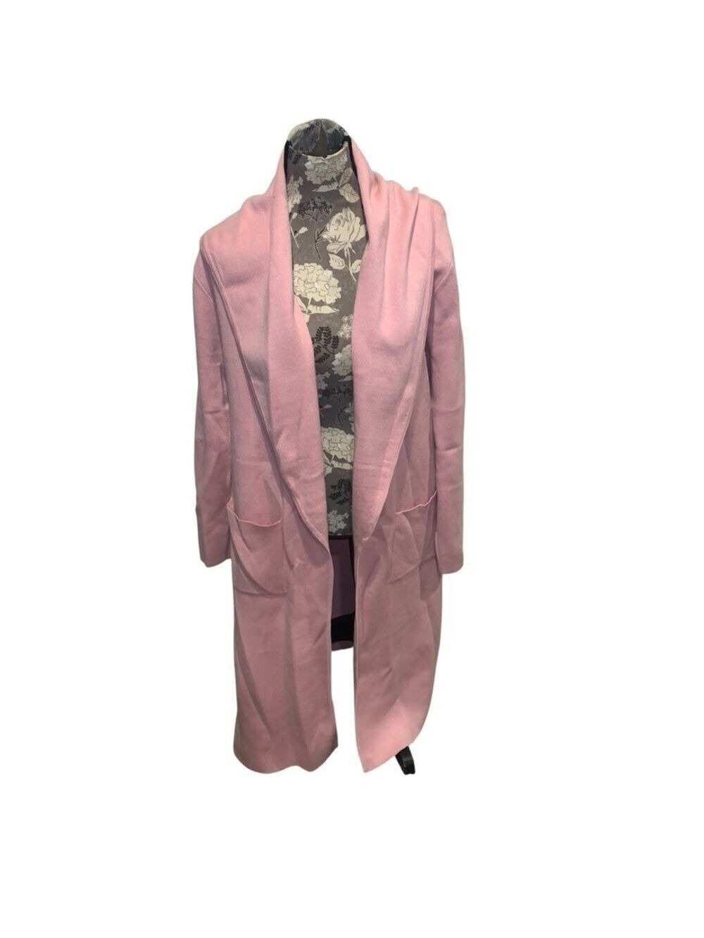 MAXSPORT Pink Sweater Coat with pockets size large NWT